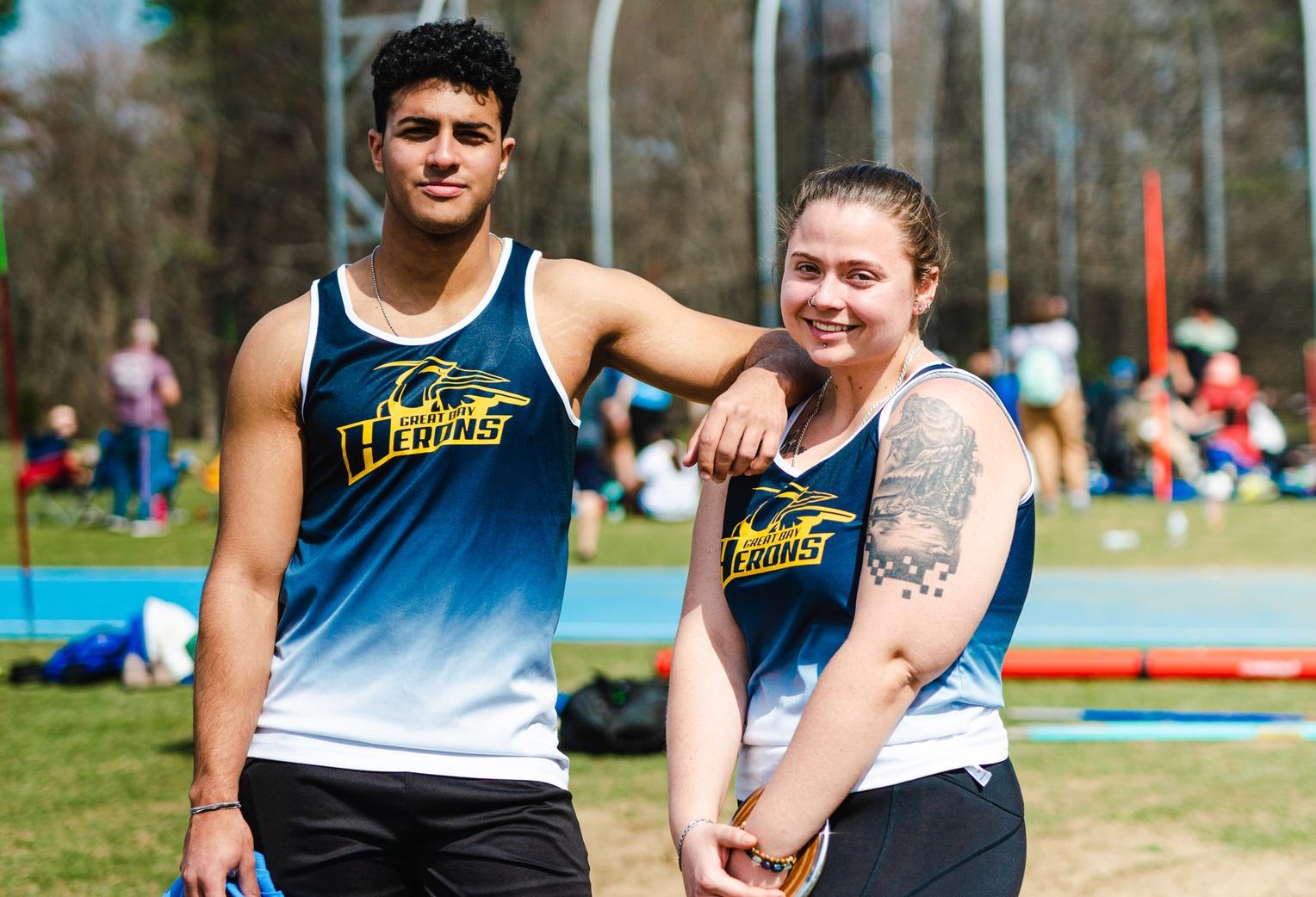 Herons compete in first outdoor meet of the year